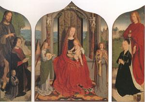 Gerard David The Virgin and child between angel musicians (mk05) Germany oil painting art